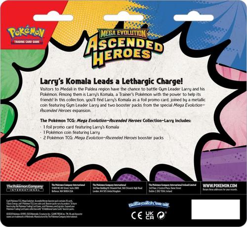 Pokémon Ascended Heroes Komala 2-Pack Blister TCG– מארז Komala מסדרת Ascended Heroes