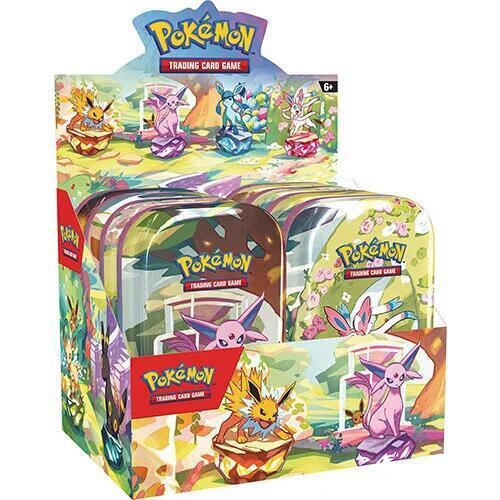  – קופסת TCG Pokémon Prismatic Evolutions Mini Tin