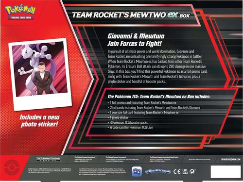 TCG Box Pokemon Cards – מארז Team Rocket’s Mewtwo EX