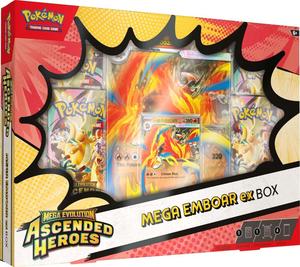 Pokémon Ascended Heroes Mega Emboar EX Box TCG Cards Game 