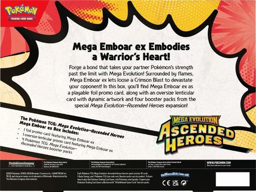 Pokémon Ascended Heroes Mega Emboar EX Box TCG Cards Game 