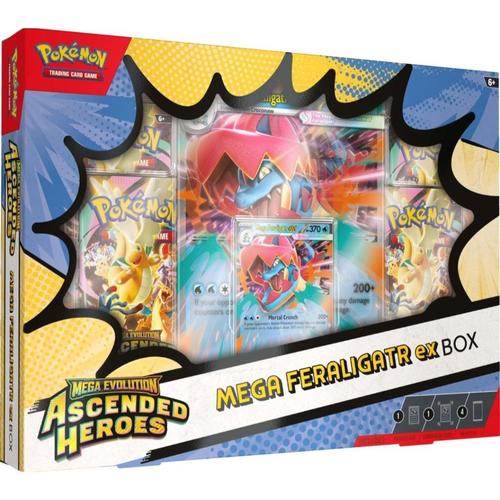 Pokémon Ascended Heroes Mega Feraligatr EX Box TCG Cards Game 