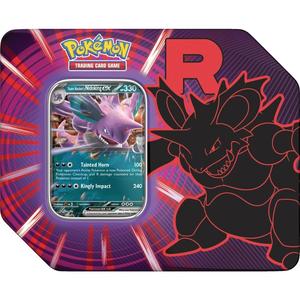 Team Rocket Nidoking EX Tin (5 Packs) – קופסת Team Rocket Nidoking EX (5 חבילות)