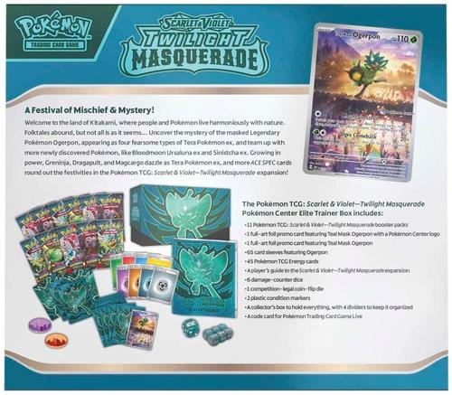 Pokemon Box ETB Cards – מארז Twilight Masquerade Elite Trainer Box