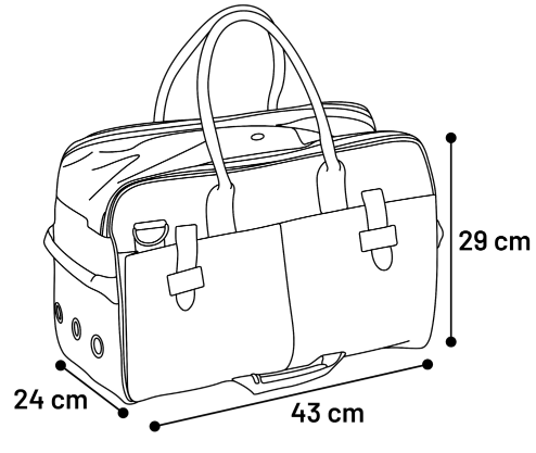 תיק נשיאה לכלבים וחתולים פלמינגו טאיטן - Flamingo Carrying bag Titan