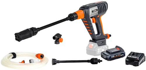 אקדח שטיפה בלחץ נטען  23 בר (330PSI) 18V - סוללה 2Ah + מטען - HUNTER