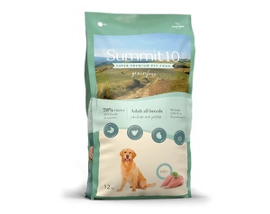 SUMMIT 10 סאמיט 10 גריין פריי עוף לכלב בוגר 12 ק"ג