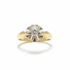 טבעת פרח יהלום 0.15CT מזהב 14K