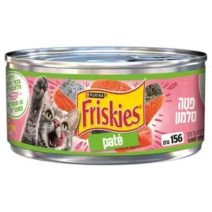 שימורי פריסקיז לחתול פטה סלמון 156 גרם | Friskies Pate Salmon For Cats 156g