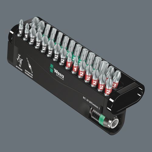 סט ביטים 1/4 30 יח' כולל מוביל Bit-Check BiTorsion מבית WERA