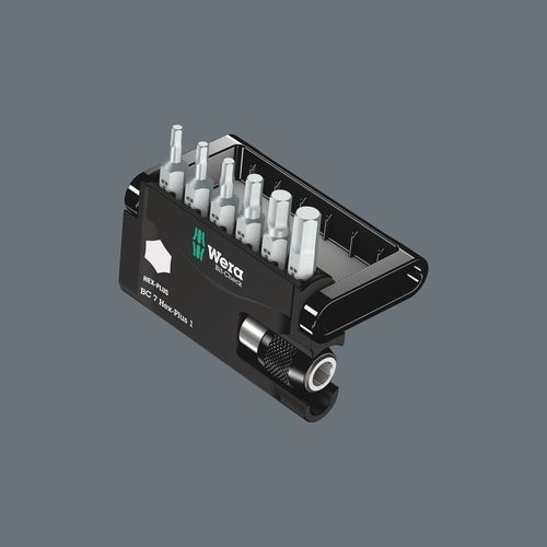 סט ביטים אלן 1/4 7 יח' BIT-CHECK HEX-PLUS מבית WERA