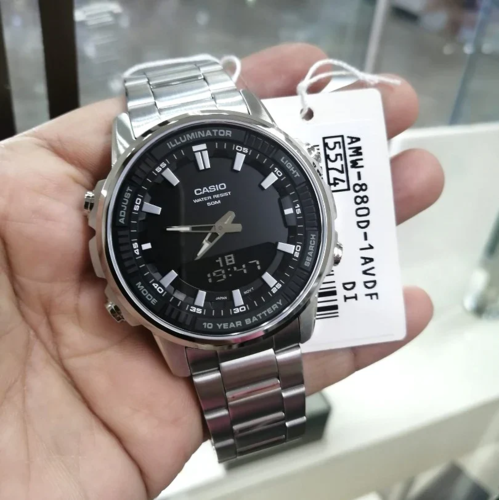 CASIO AMW-880D-1A משולב אנלוגי-דיגיטלי