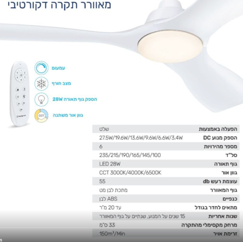 מאוורר תקרה 42