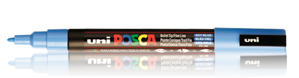 מרקר UNI-POSCA לתחביב ויצירה PC-3M