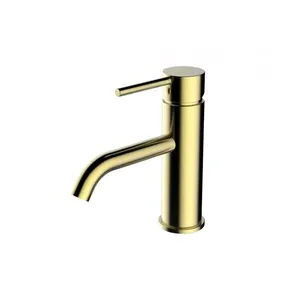 ברז נמוך לכיור קידה זהב מוברש 57107 שוני SHONY