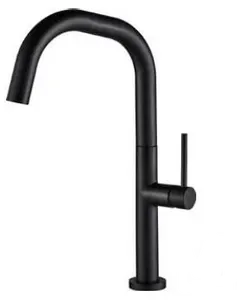 ברז נמוך טוויסט שחור מט