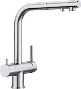 ברז מטבח נשלף חכם כולל מערכת טיהור בלנקו BLANCO פונטאס FONTAS-S כרום 525198 BLANCO בלנקו