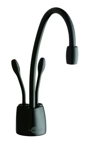 ברז מערכת מים חם קר ומטוהר שחור מבריק 44252G ISE