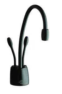 ברז מערכת מים חם קר ומטוהר שחור מבריק 44252G ISE