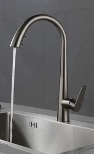 ברז מטבח נשלף מזלף דו מצבי כרום OB0809CH סניטק