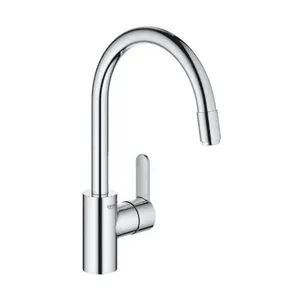 ברז פרח למטבח פיה נשלפת יורוסטייל EUROSTYLE כרום GROHE - גרואה 31126004 GROHE גרואה