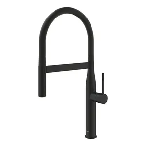 ברז מטבח קשתי נשלף דגם אסנס גרואה - GROHE שחור מט GR-30503KF0 GROHE גרואה