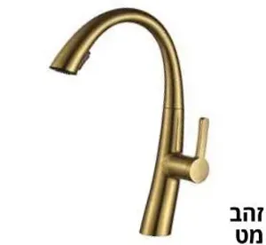 ברז מטבח ENTERPRISE זהב מט