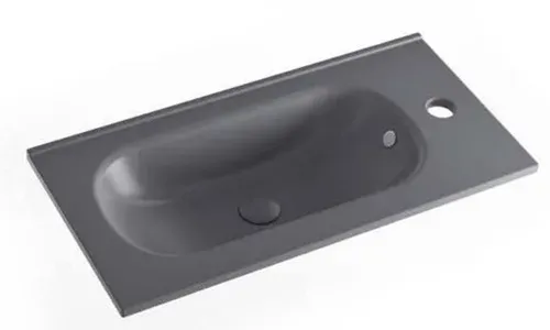 כיור חרס אינטגרלי סקיני 60X30X18 ס