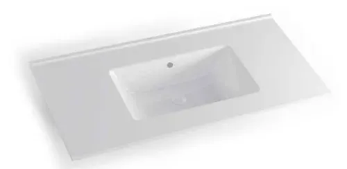 כיור חרס אינטגרלי ללא חור לברז 120X47X18 ס
