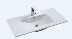 כיור אינטגרלי 82X36.5 ס"מ טוי לבן מבריק TOY סניטק