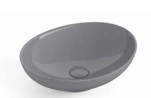 כיור חרס מונח אובלי 40X33X14.5 ס