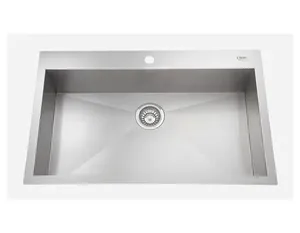 כיור מטבח נירוסטה יחיד 51X82X20.5 ס"מ דגם קריסטל CRYSTAL שוני SHONY