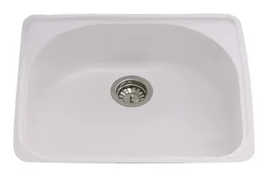 כיור מטבח דגם כרמל קריסטדור חלק! תוצרת גרמניה 51.6X59.4X21 ס"מ AQUATOP