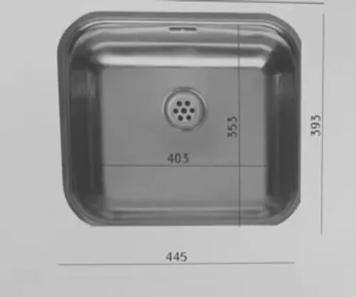 כיור נירוסטה קולורדו קומפורט למטבח 39.3X44.5X16 ס