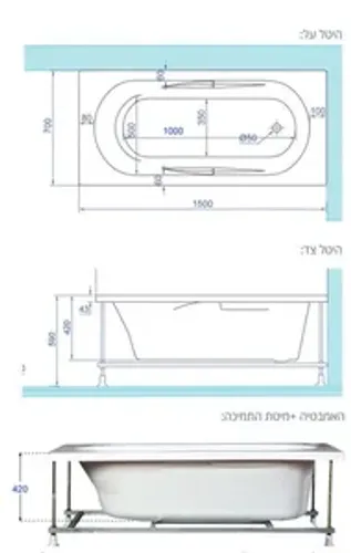 ג'קוזי יוקרתי 150/70 ס