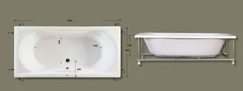 אמבטיה יוקרתית 185/95 ס