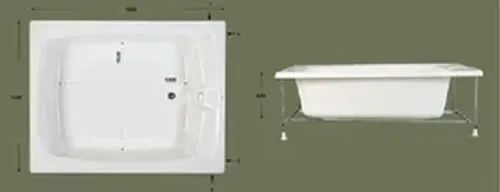 אמבטיה יוקרתית 180/140 ס
