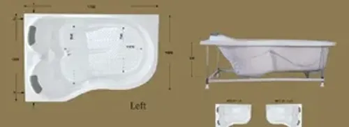 אמבטיה יוקרתית 175/120 ס