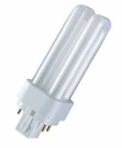 נורת פלורסנט (חרום) אור חם OSRAM PL DULUX D/E 18W WarmWhite