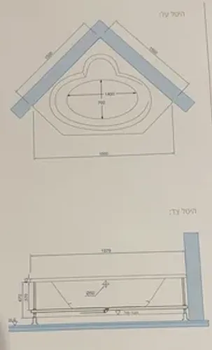 אמבטיה יוקרתית 150/150 ס