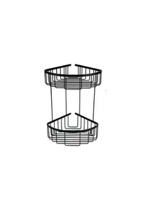 סבוניה רשת כפולה פינתית סדרת מיני שחור מט SBS4330BL DorRaphael