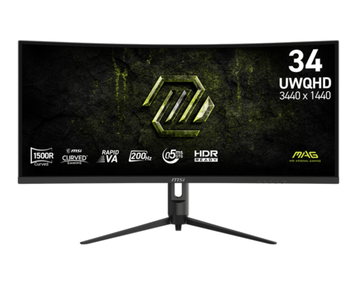 מסך מחשב קעור MSI MAG 342CQR E20 34 200HZ 
