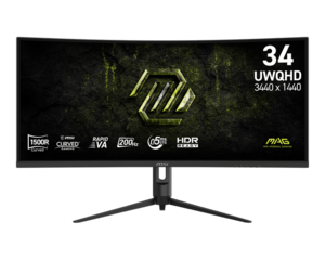 מסך מחשב קעור MSI MAG 342CQR E20 34 200HZ 