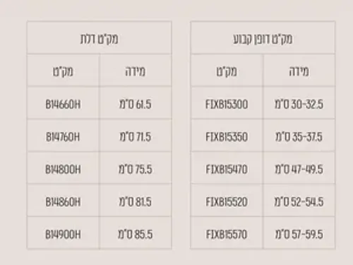 מקלחון חזית דופן קבועה + דלת על ציר לוגן 92-145 ס