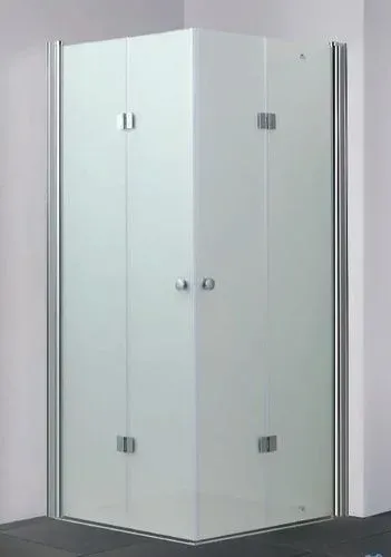 מקלחון פינתי הרמוניקה PLATINUM - פרופיל ניקל מבריק מידות מיוחדות