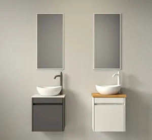 ארון אמבטיה יהלום תלוי 45/30 ס"מ עם כיור זכוכית אינטגרלי - סיוון אופיר YAHALOM