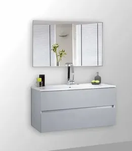 ארון תלוי דגם אקווסיל - AQUASIL עומק 40 ס"מ עם כיור רובי חרס לבן 62 ס"מ סניטק