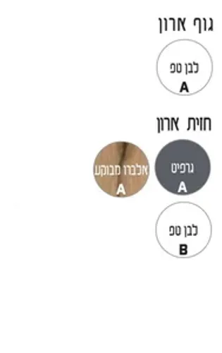 ארון תלוי דגם שאנל - CHANNEL עומק 40 ס