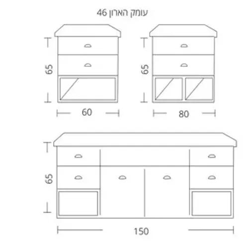ארון אמבטיה תלוי נויה 120 ס