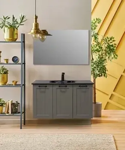 ארון אמבטיה תלוי פיג'י משטח חרס 150 ס